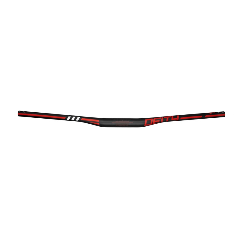 Deity Skywire 35 Carbon Handlebar – 15mm Rise – 800mm Width – 35mm Clamp – Red