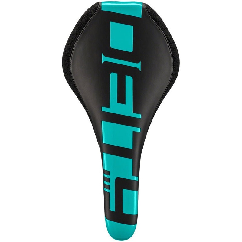 DEITY Speedtrap AM Saddle – Chromoly Black/Turquoise