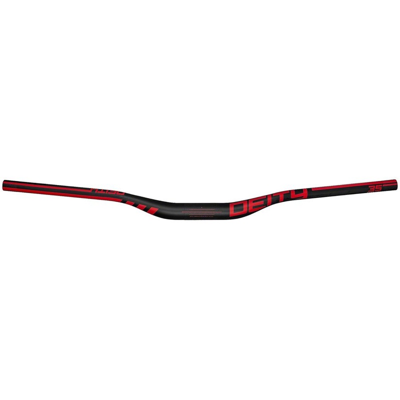 Deity Speedway 35 Carbon Handlebars – 30mm Rise – 810mm Width – 35mm Clamp – Red