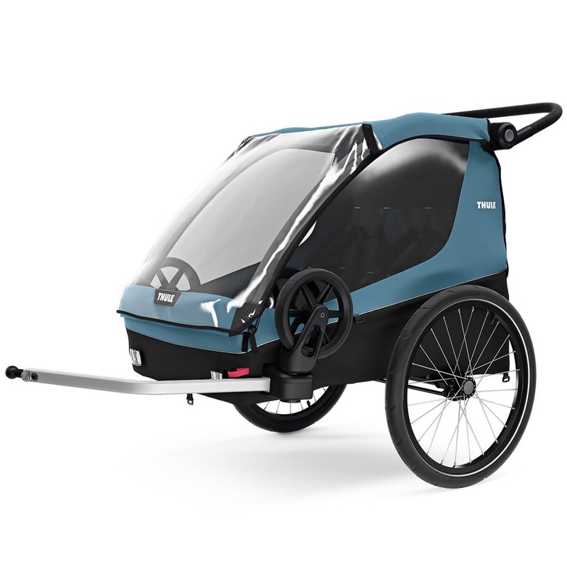 Thule Courier 2-Seat Trailer-Aegean Blue