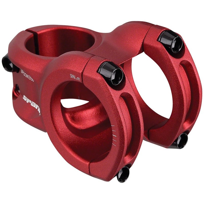 Spank Spoon 318 Stem – 33mm Length – 31.8mm Clamp – Red