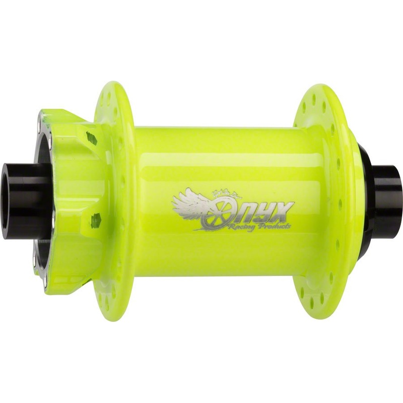 Onyx MTB Front Hub – 15 x 110mm Boost 6-Bolt Fluorescent Yellow