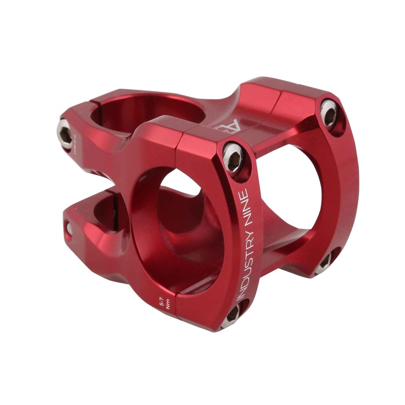 Industry Nine A318 Stem – 31.8mm Clamp – 30mm Length – Red