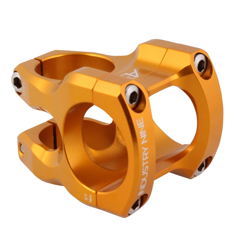 Industry Nine A318 Stem – 31.8mm Clamp – 50mm Length – Gold