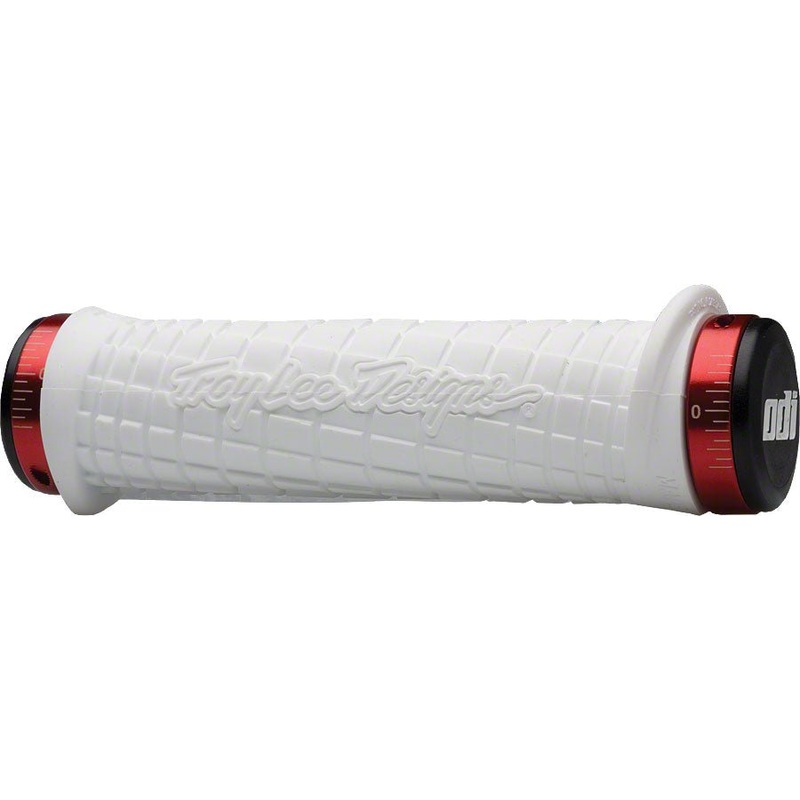 ODI Troy Lee Grips – White Lock-On