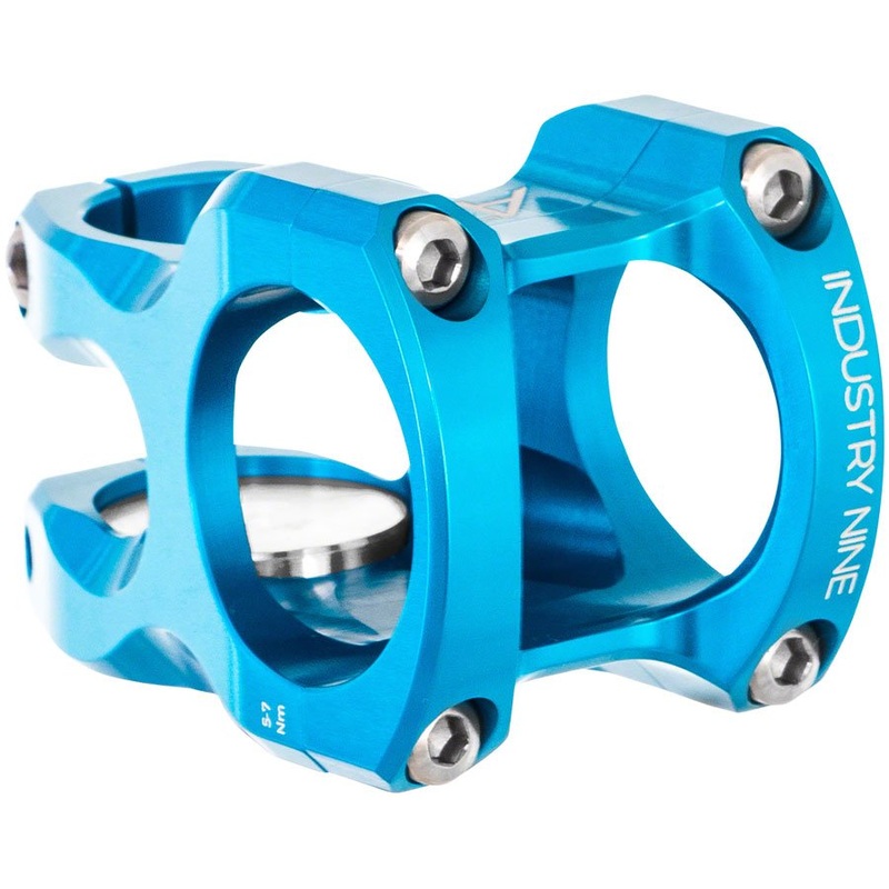 Industry Nine A318 Stem – 31.8mm Clamp – 40mm Length – Turquoise