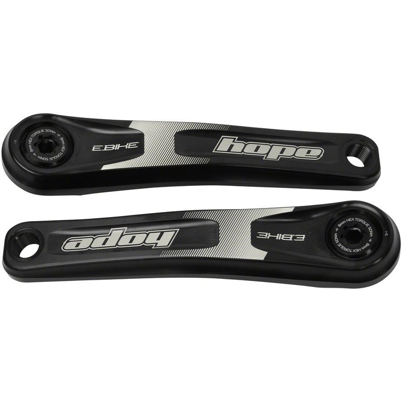 Hope Ebike Crank Arm Set – 165mm ISIS Standard Offset Black
