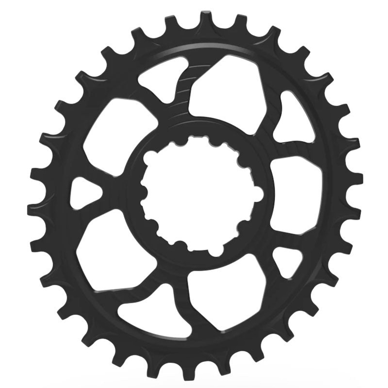5Dev 7075 Oval Chainring 3mm Offset 30T – Black