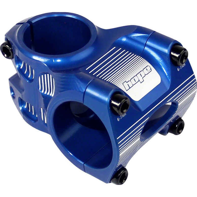 Hope AM/Freeride Stem – 35mm 31.8 Clamp +/-0 1 1/8 Aluminum Blue