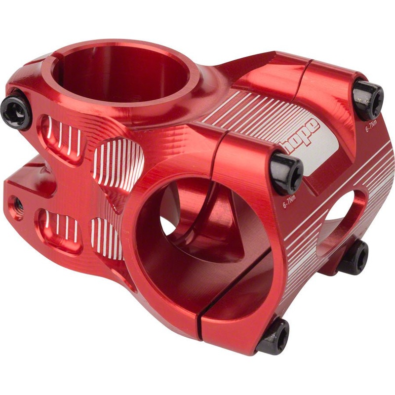 Hope AM/Freeride Stem – 35mm 31.8 Clamp +/-0 1 1/8 Aluminum Red