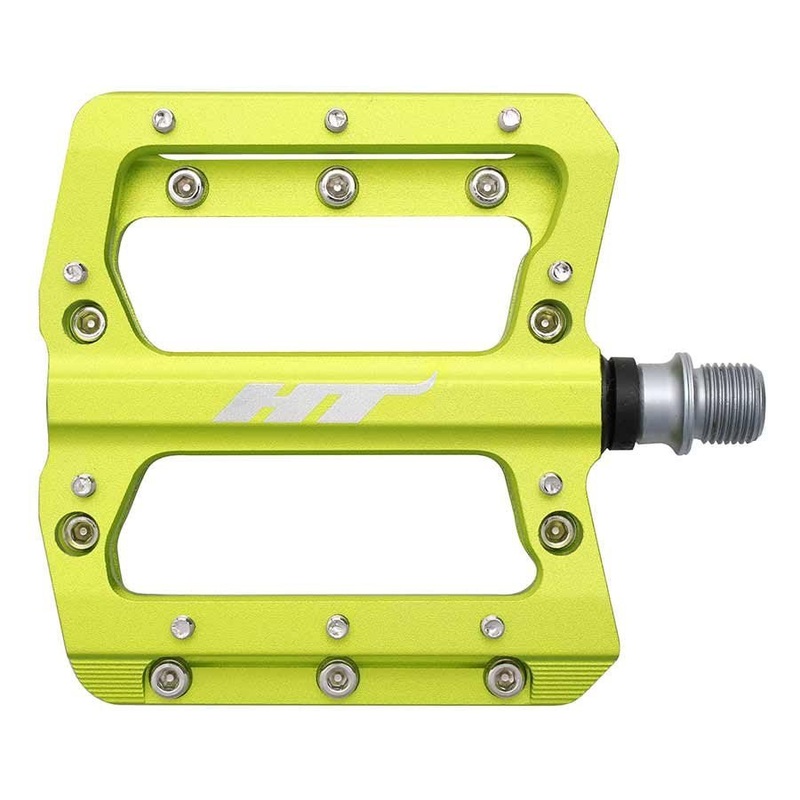 HT Components AN14A Nano Platform Pedals – Body: Aluminum – Spindle: Cr-Mo – Green