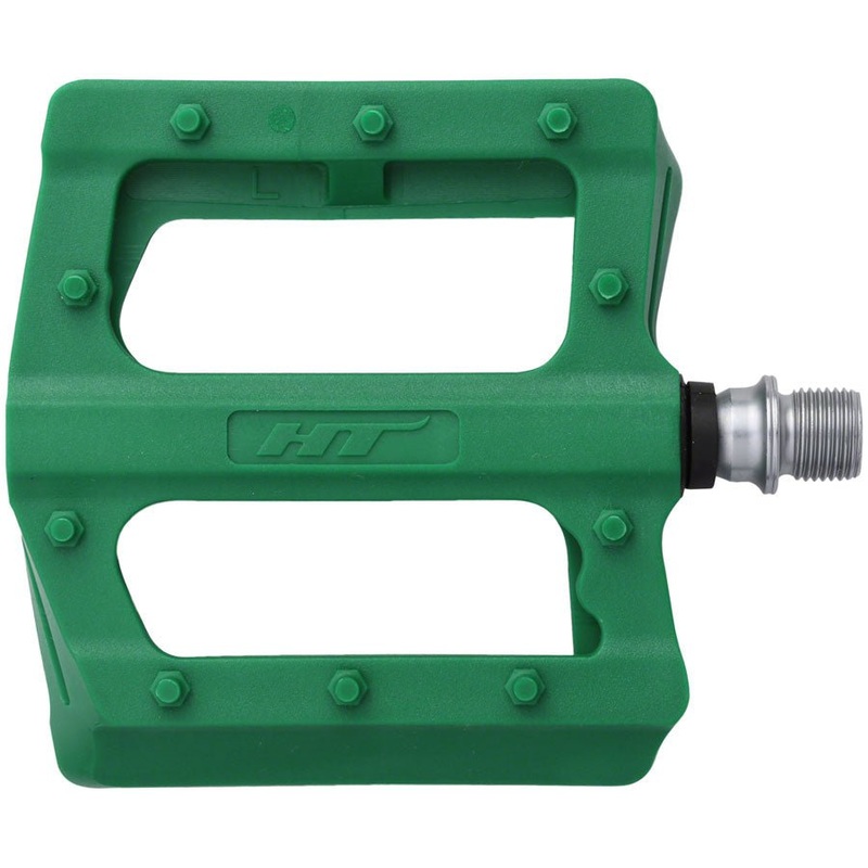 HT Components PA12 Pedals – Platform Composite 9/16 Green