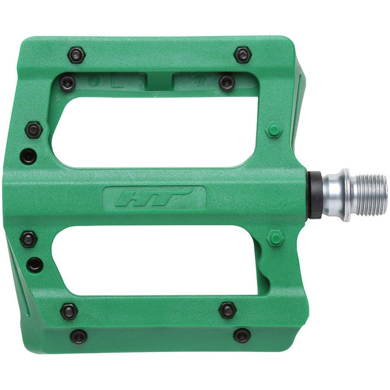 HT Components PA12A Pedals – Platform Composite 9/16 Green