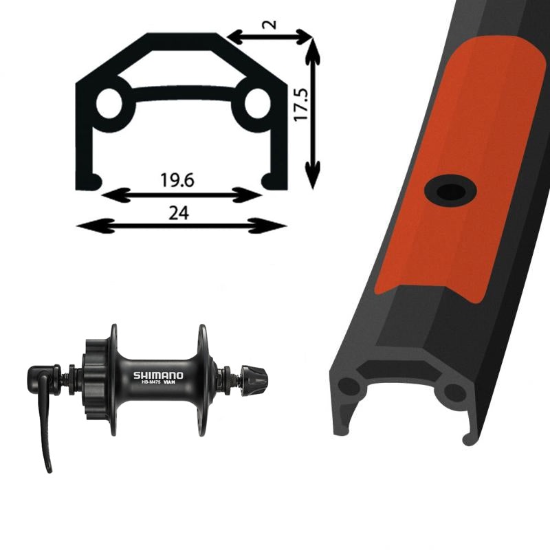 Damco Alloy Double Wall 700C Disc Brake Front Wheel