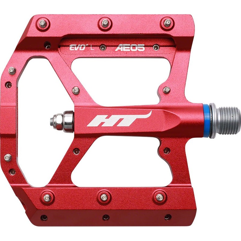 HT AE05 Evo+ Pedals – Platform Aluminum 9/16 Red