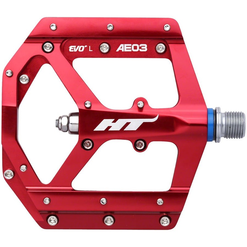 HT Components AE03(EVO+) Pedals – Platform Aluminum 9/16 Red
