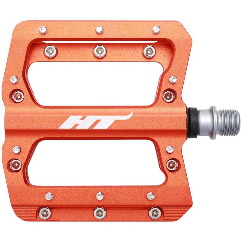 HT Components AN14A Nano Platform Pedals – Body: Aluminum – Spindle: Cr-Mo – Orange