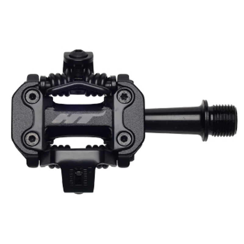 HT Pedals M2 Clipless Pedals CrMo – Stealth Black