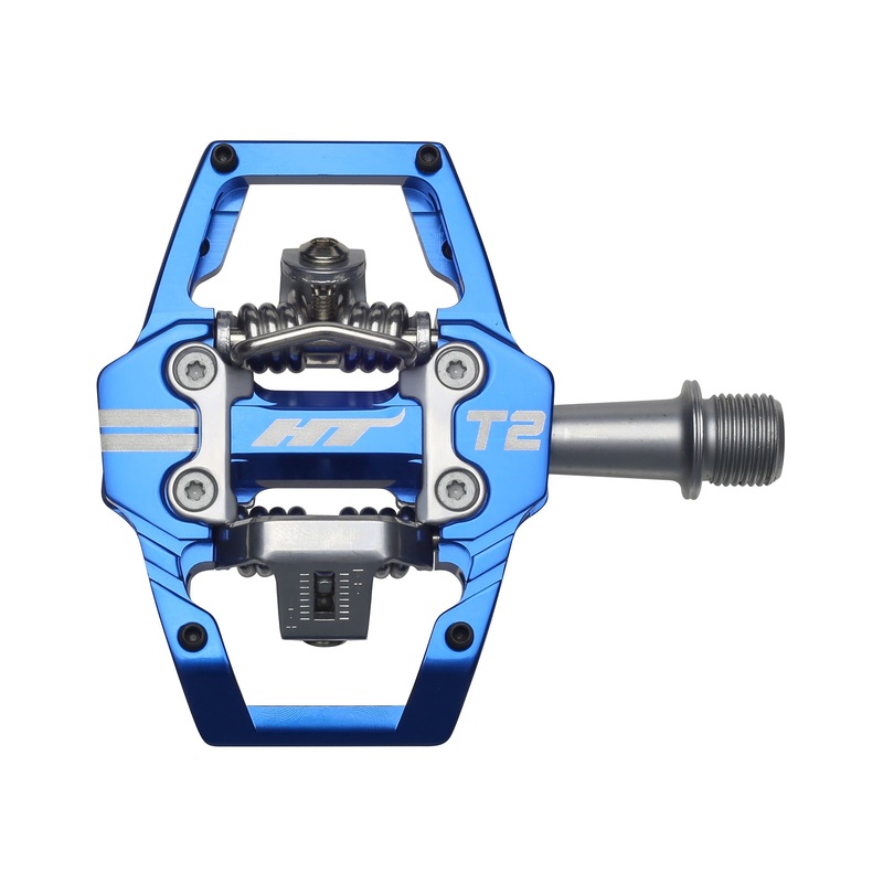 HT Pedals T2 Clipless Platform Pedals CrMo – Royal Blue