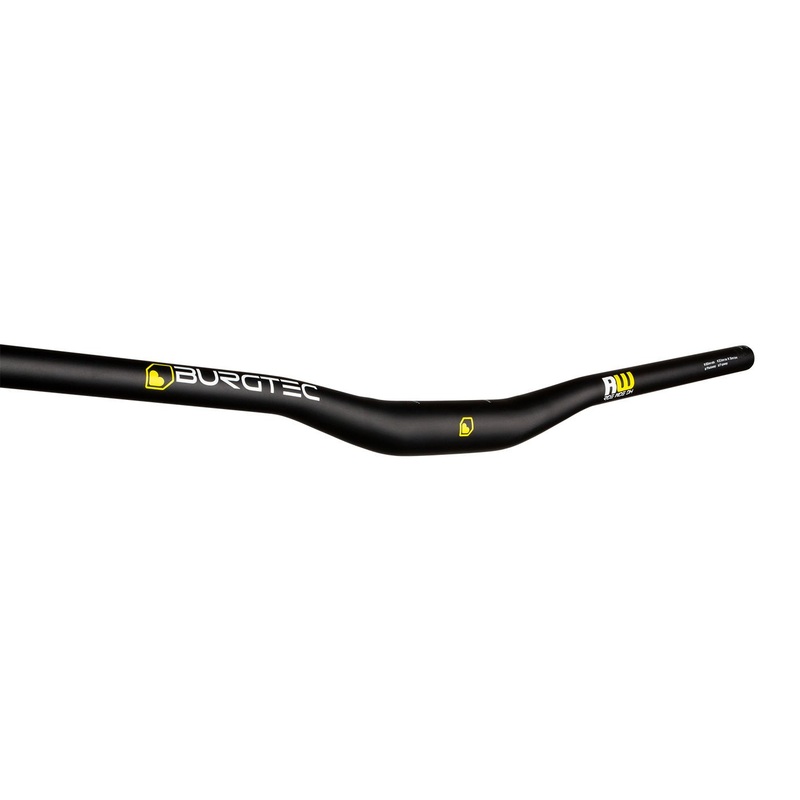 Burgtec Ride Wide DH Riser Bar 35mm Diameter – 22.5mm Rise – 800mm – Black
