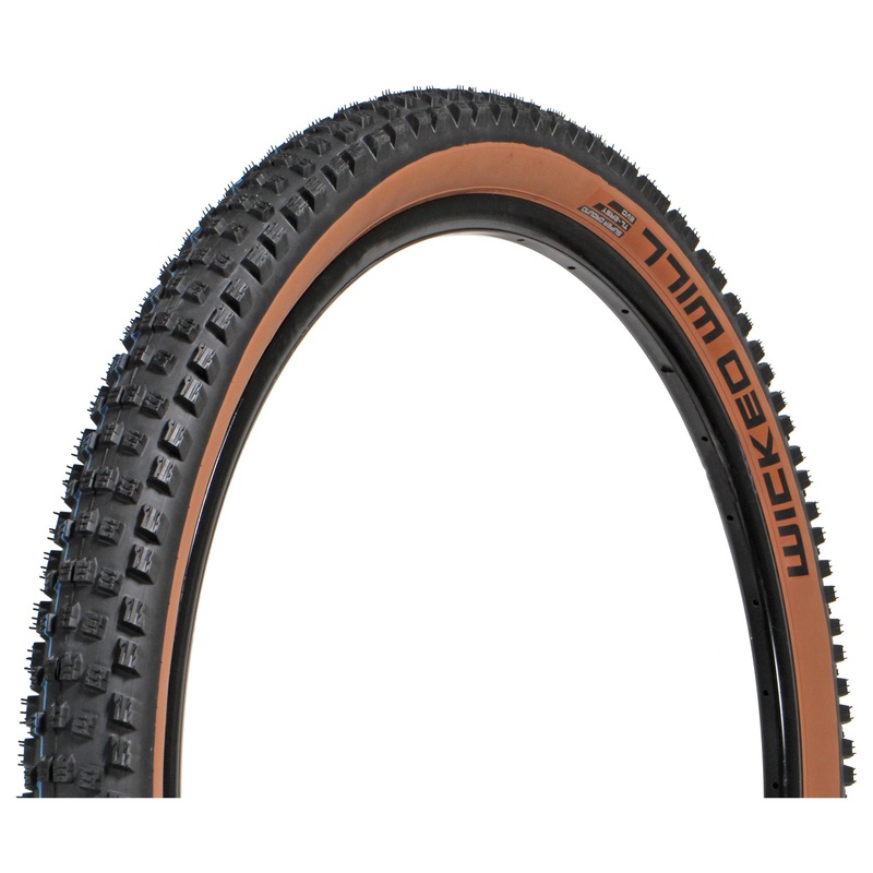 Schwalbe Wicked Will Tire – 29×2.4 – Super Ground E50 – Addix SpeedGrip – Black/Tanwall