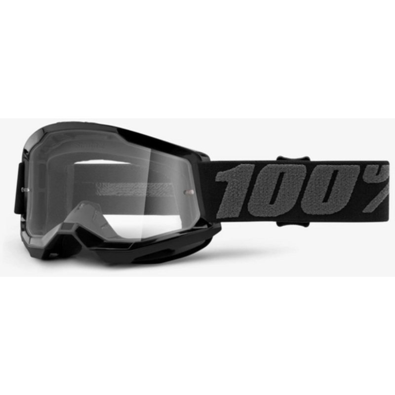 100% Strata Youth 2 Goggles-Clear-Black