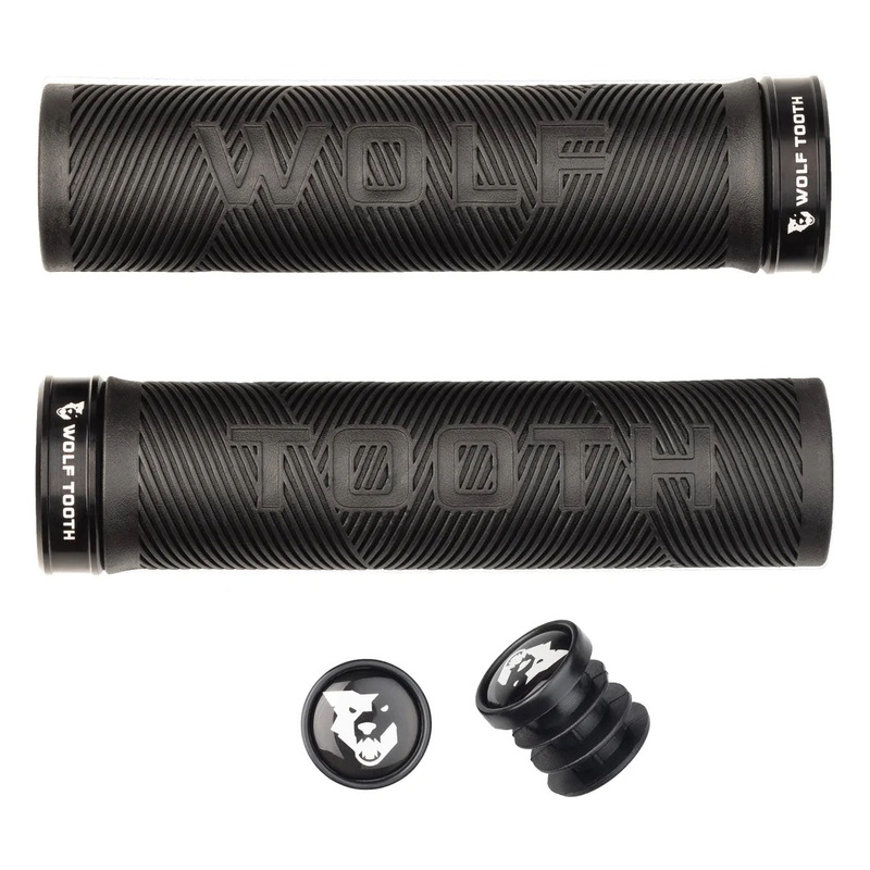 Wolf Tooth Components Echo Lock-On Grip Set – Blk/Blk