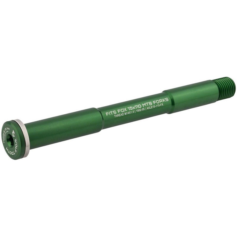 Wolf Tooth Front Thru Axle – FOX 15x110mm – Green