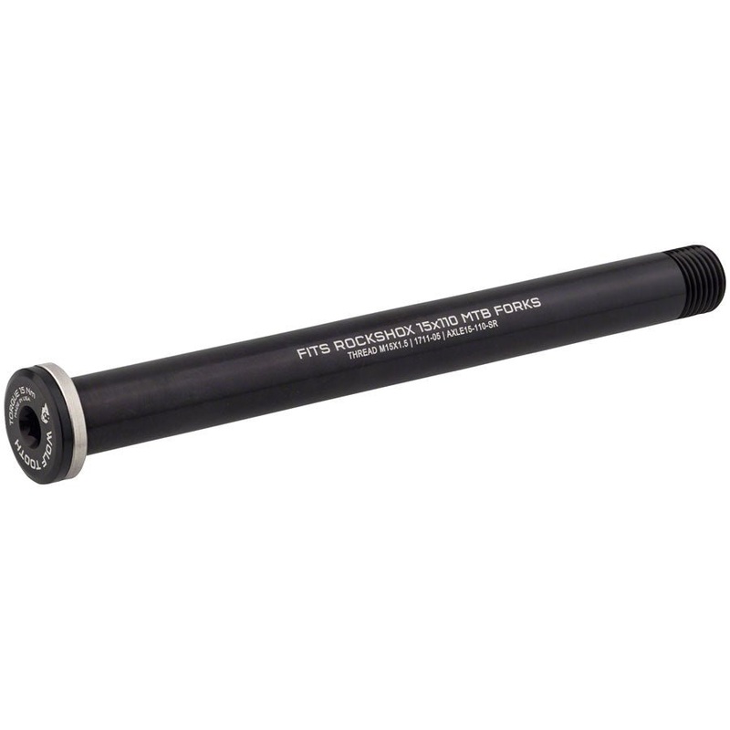 Wolf Tooth Front Thru Axle – RockShox 15x110mm – Black