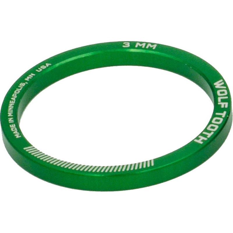 Wolf Tooth Headset Spacer 5 Pack 3mm Green