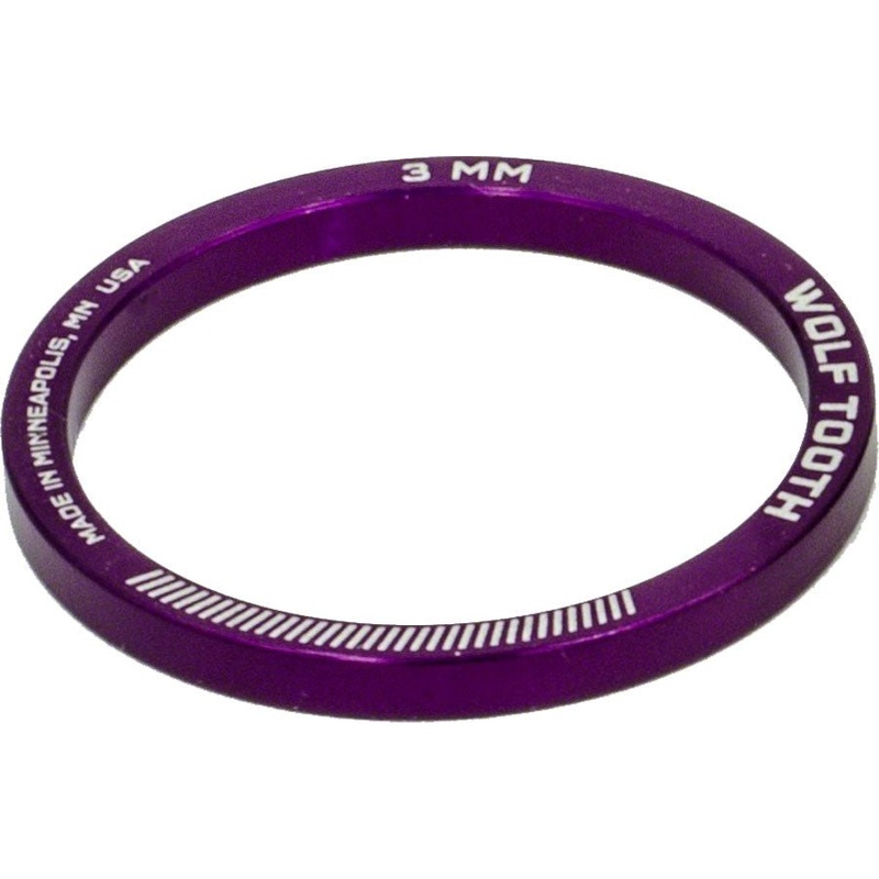 Wolf Tooth Headset Spacer 5 Pack 3mm Purple