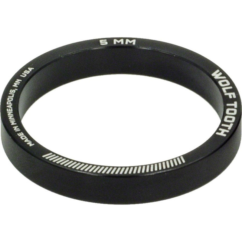 Wolf Tooth Headset Spacer 5 Pack 5mm Black