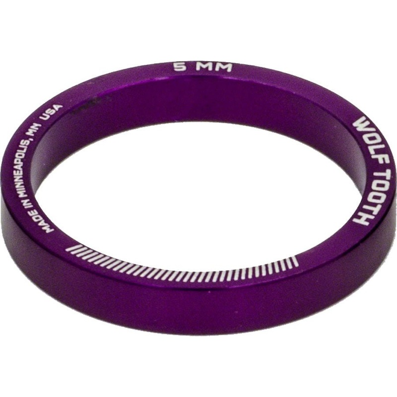 Wolf Tooth Headset Spacer 5 Pack 5mm Purple