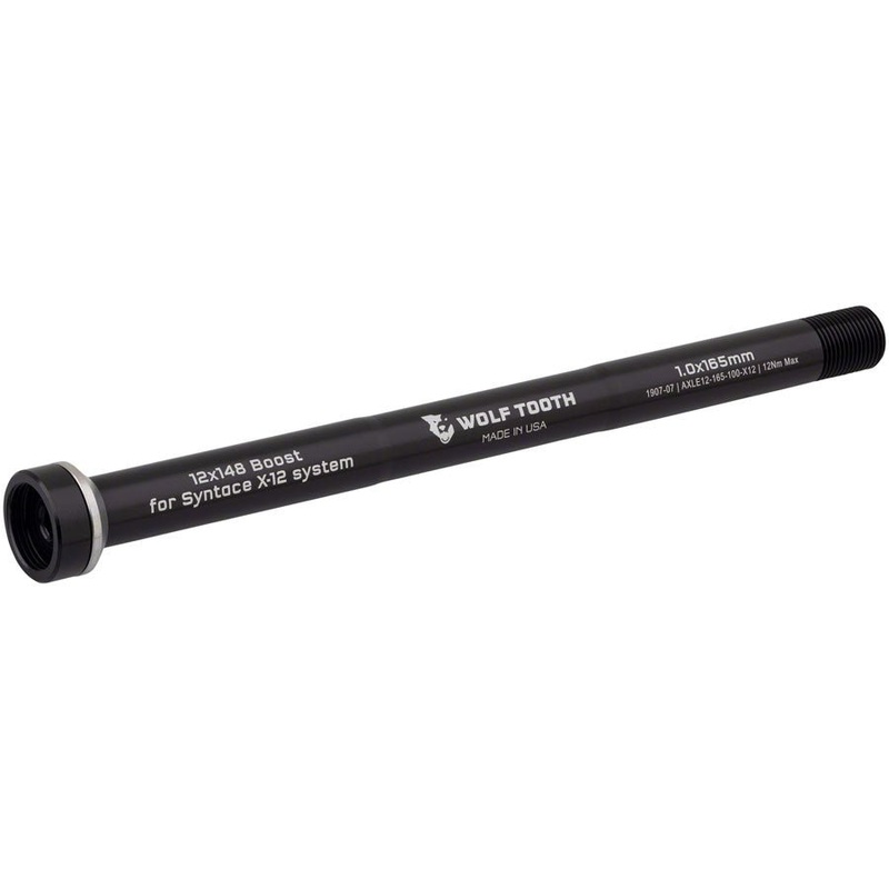 Wolf Tooth Rear Thru Axle – M12 1.0x165mm for 12x148mm – Black