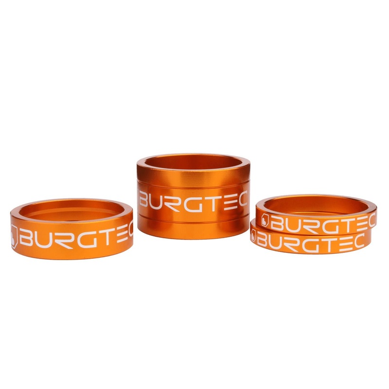 Burgtec Stem Spacer Kit – Iron Bro Orange – Set of 4