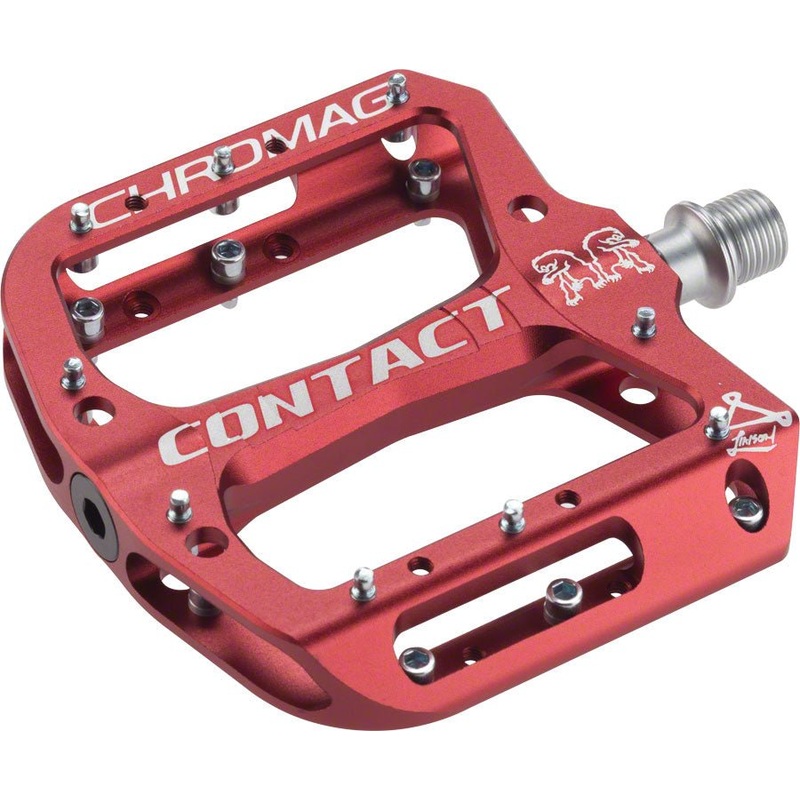 Chromag Contact Pedals – Platform Aluminum 9/16 Red