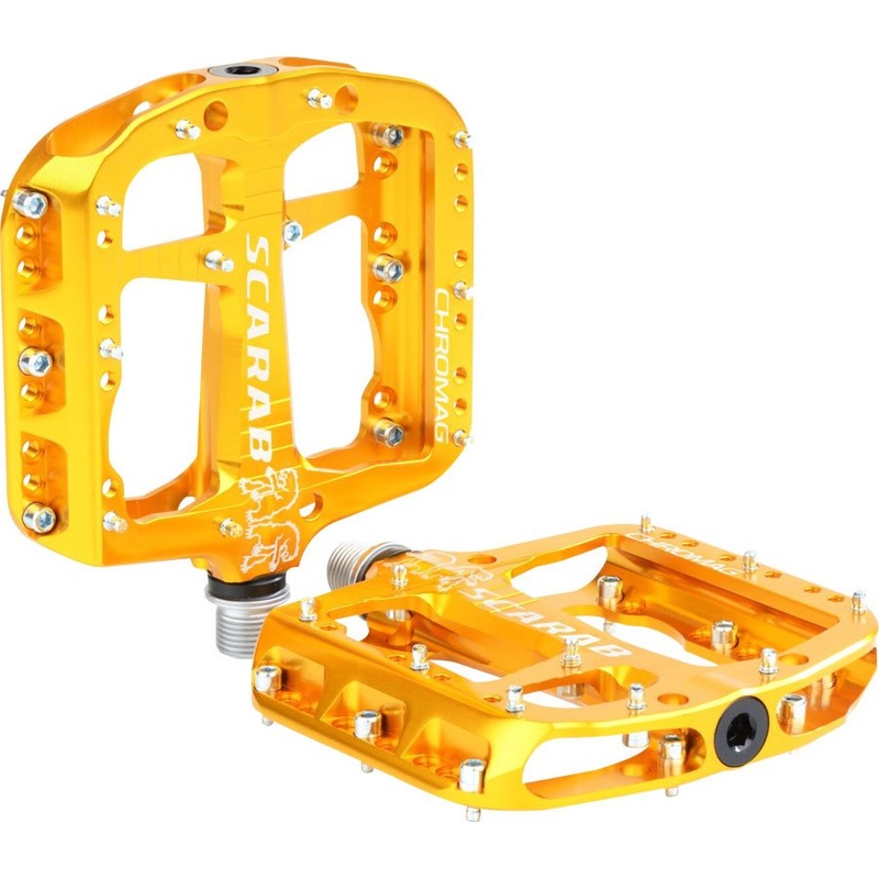 Chromag Scarab Pedals – Platform Aluminum 9/16 Gold