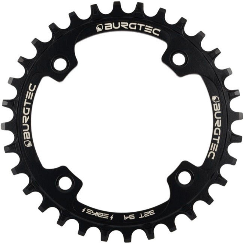 Burgtec E-Bike Steel Thick Thin Chainring – SRAM 94mm BCD – 30T- Black