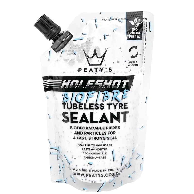 Peatys Holeshot BioFibre Tubeless Tire Sealant – 120ml Pouch