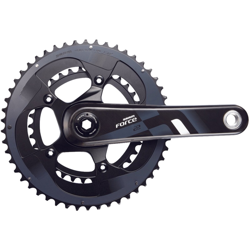 SRAM Force 22 GXP Crankset-165mm & 170mm & 172.5mm & 175mm-34/50T & 39/53T