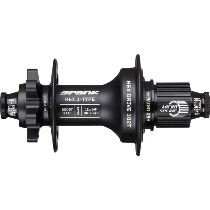 Spank Industries Hex J-Type Microspline 6-Bolt Disc Rear Hub