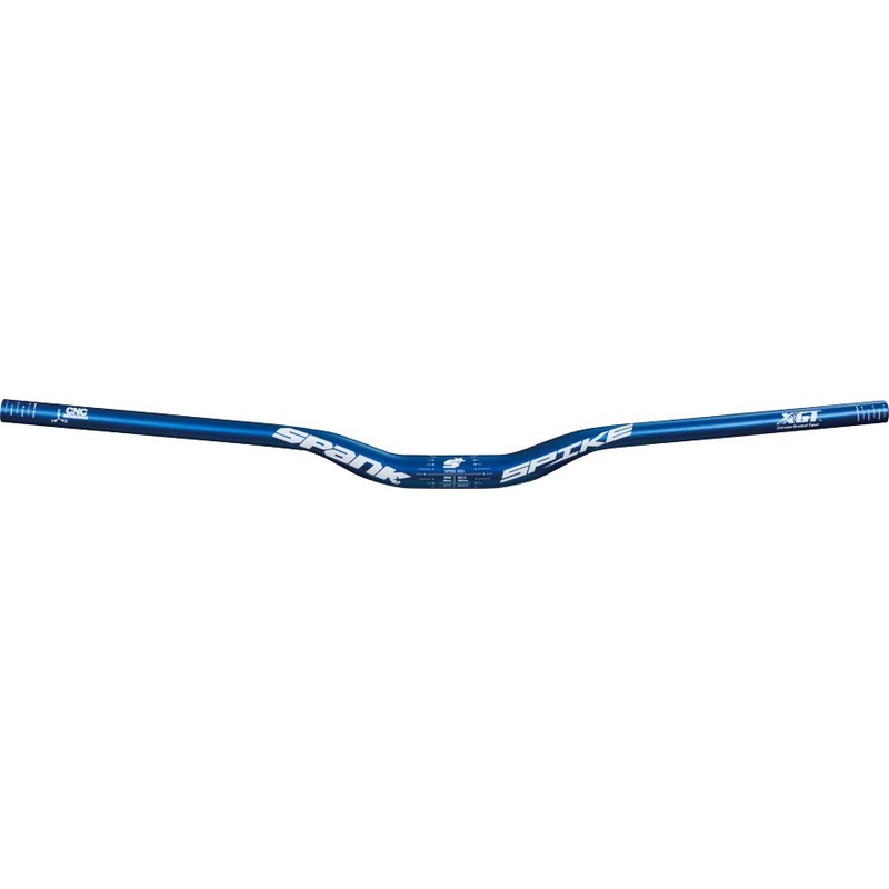 Spank Spike Race Bars 800mm Wide 30mm Rise 31.8mm Clamp Matte Blue