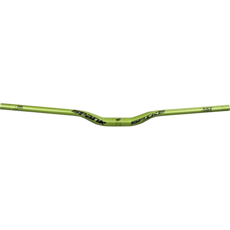 Spank Spike Race Bars 800mm Wide 30mm Rise 31.8mm Clamp Matte Green