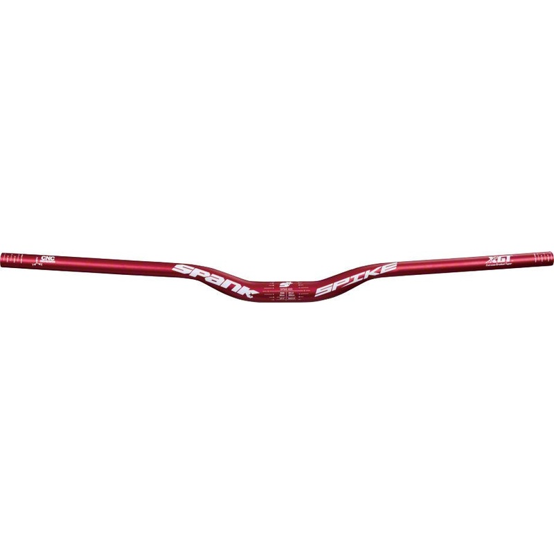 Spank Spike Race Bars 800mm Wide 30mm Rise 31.8mm Clamp Matte Red