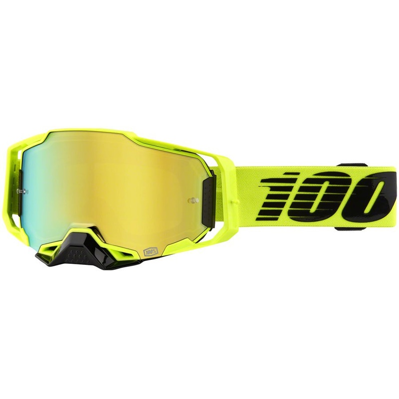 100% Armega Goggles – Nuclear Citrus/Mirror Gold