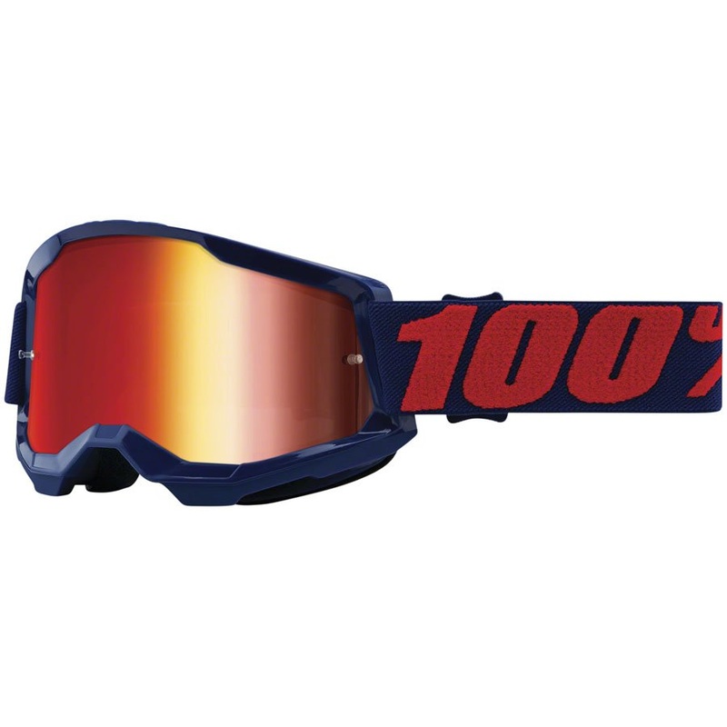 100% Strata 2 Goggles – Masego/Mirror Red