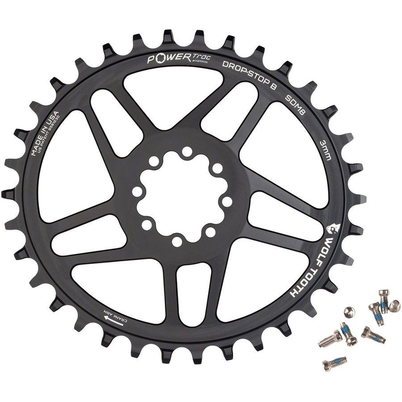Wolf Tooth Elliptical Chainring – Drop-Stop B – SRAM 8-Bolt Direct Mount – 3mm Offset – 34t