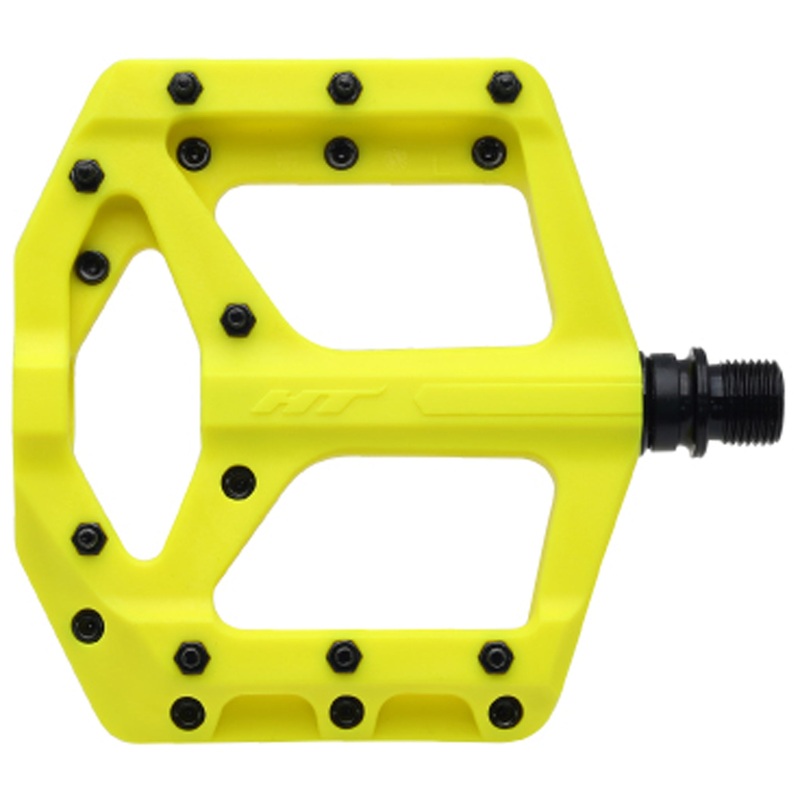 HT Pedals PA32A Platform Pedals – CrMo Spindle – Neon Yellow