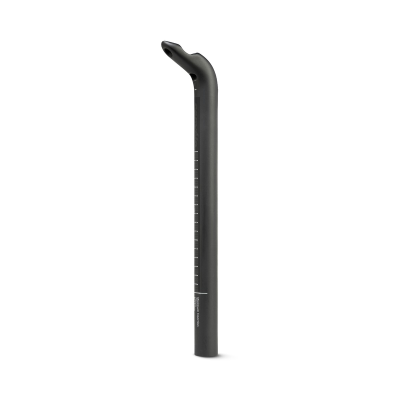 Cervelo SP19 27.2mm Carbon Seatpost, 0mm offset, 350mm long, 65mm minimum insertion, Includes seapost head assembly