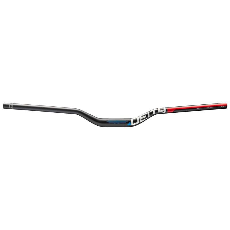 Deity CZ40 Handlebar – 40mm Rise – 800mm Width – 31.8mm Clamp – Red/White/Blue